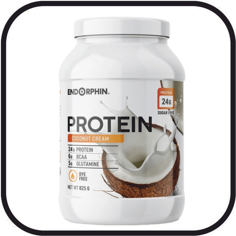Протеин Endorphin Whey Protein банка, 825 г кокосовый крем,