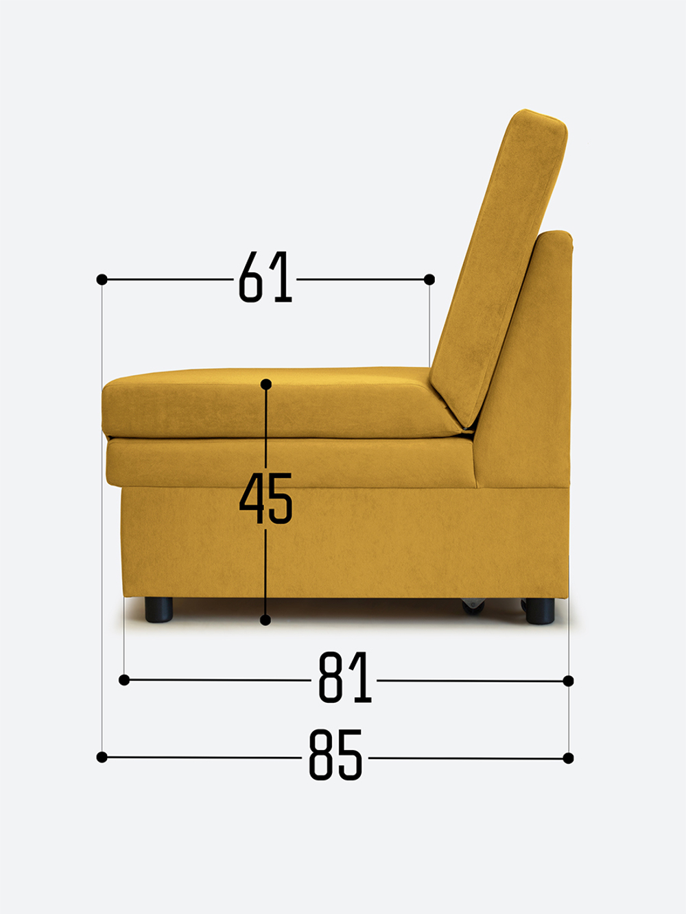 Кресло-кровать "Экономик" 80 см