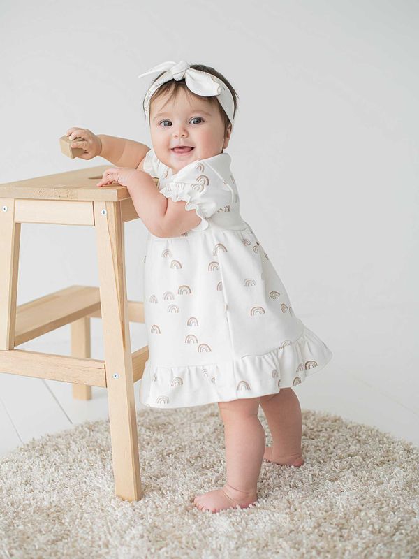 Платье с оборкой 