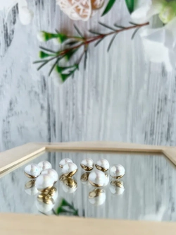 Декоративные пуговицы Жемчужина круглая 10