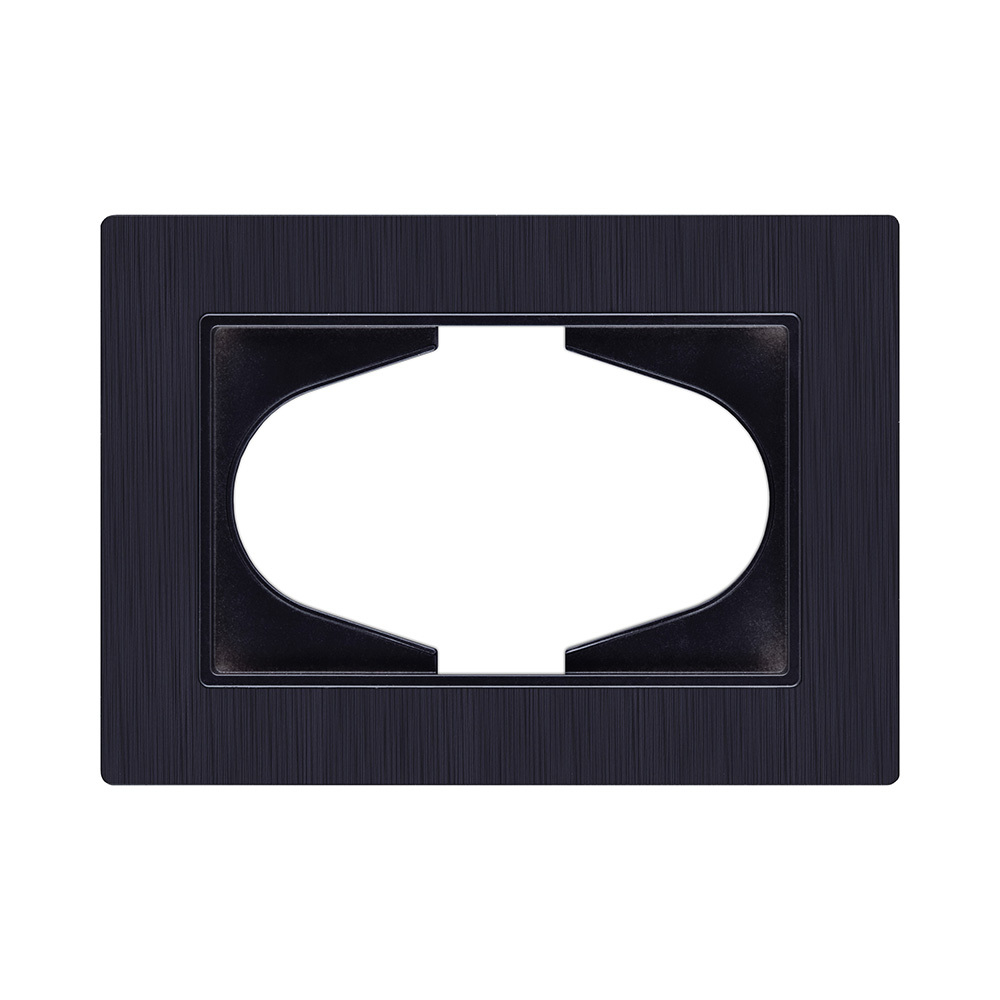 Рамка для двойной розетки, черный Kollinger Eleganz Plex EP120BK