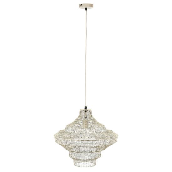 Светильник подвесной vinger, D45х50 см, бежевый