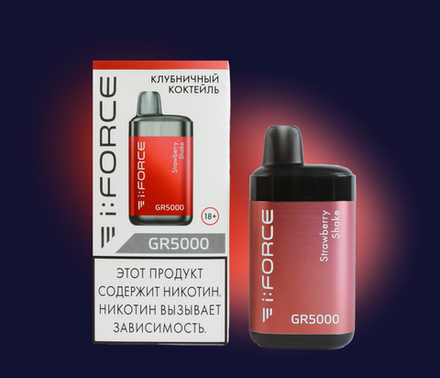 i:Force GR5000 Клубничный коктейль 5000 затяжек 20мг (2%)