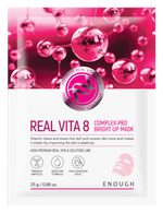 Тканевая маска с экстрактом облепихи ENOUGH Real Vita 8 Complex Pro Bright Up Mask