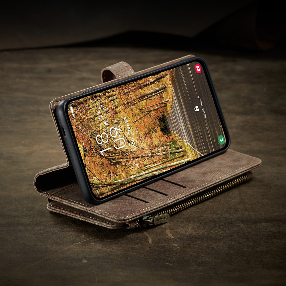 Многофункциональный чехол-кошелек CaseMe 3 in 1 Matte Wallet для Samsung Galaxy S25 Edge