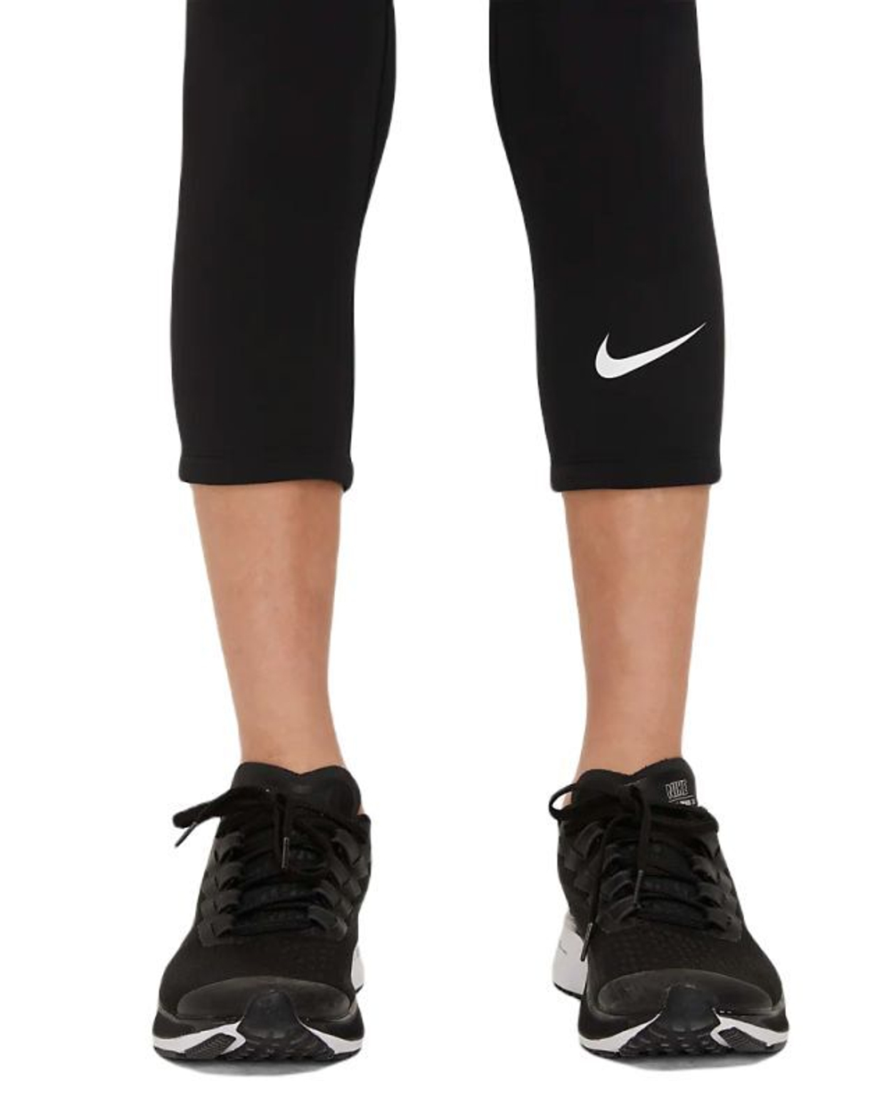 Штаны для мальчика теннисные Nike Pro Dri-Fit 3/4 Length Tights - black/white