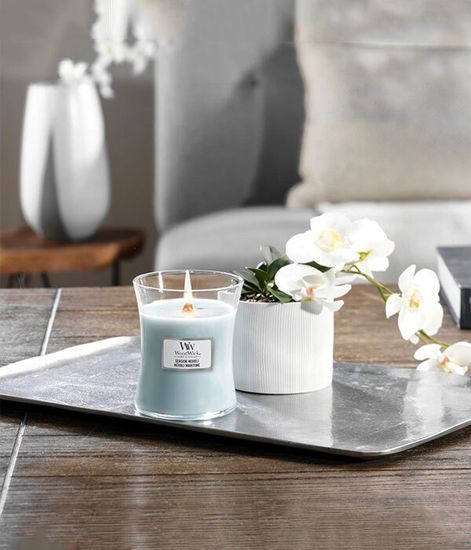 Прибрежный нероли, ароматическая свеча, WoodWick