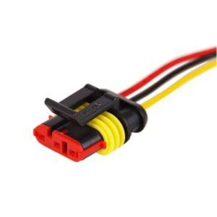 DJ7031-1.5-21 автомобильный разъем гнездо с проводом 20см (3-х контактный)