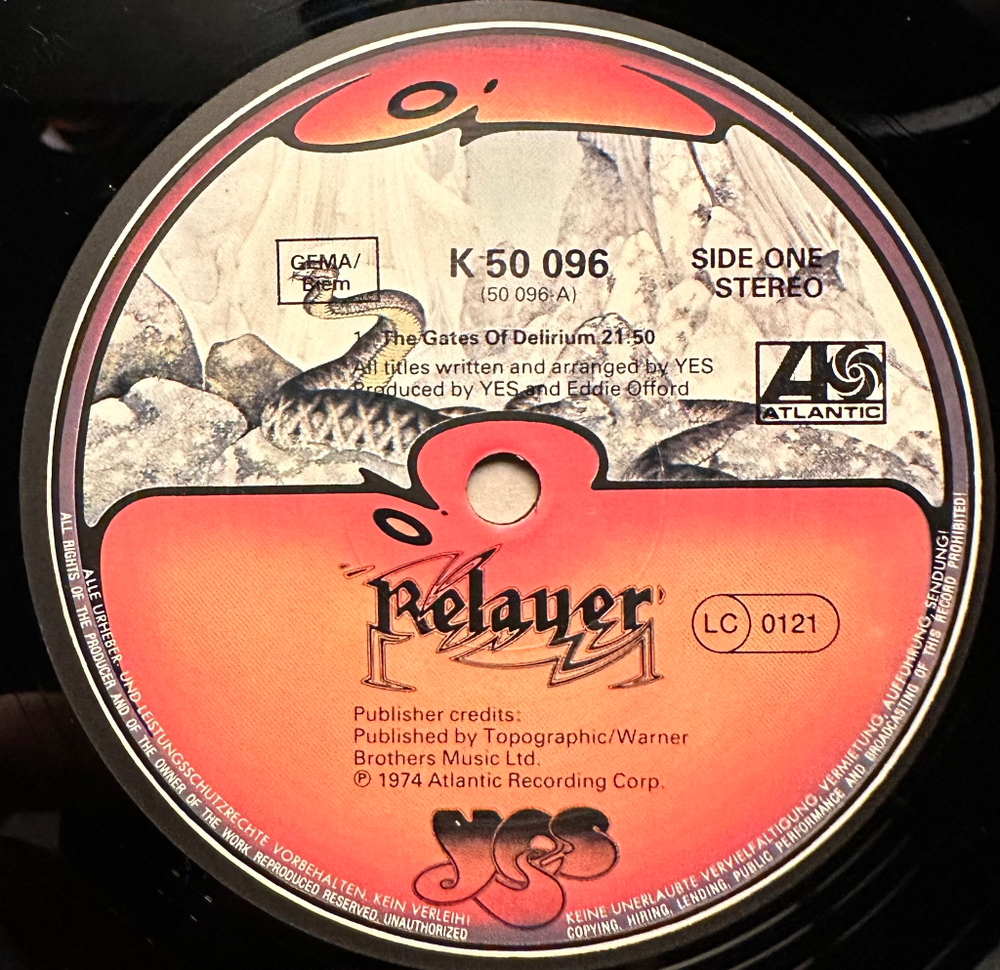 Yes - Relayer (Германия 1974г.)