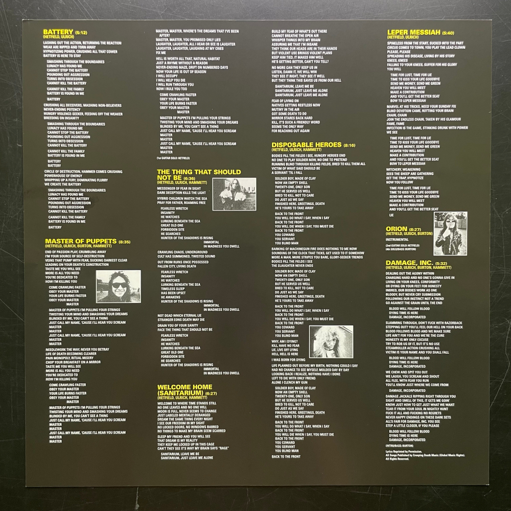 Metallica ‎– Master Of Puppets (Германия 2017г.)