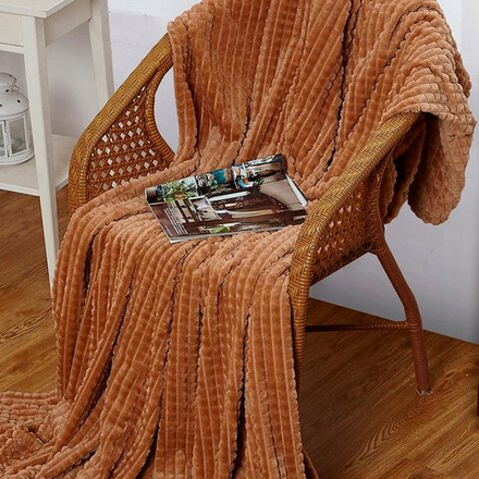 Плед "АВТ. SOFT PLUSH-010", микрофибра, Россия.