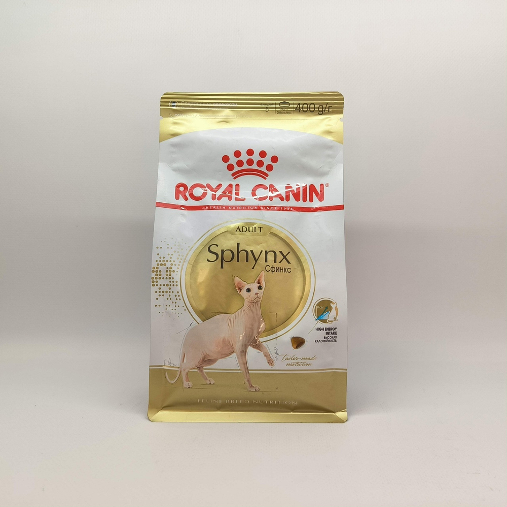 Сухой корм для кошек Royal Canin Sphynx породы Сфинкс старше 12 месяцев 400г