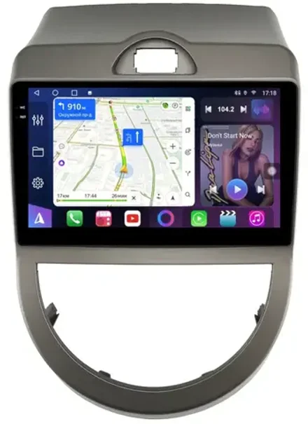 Магнитола для KIA Soul 1 2008-2011 - FarCar 3061M монитор 9.5" QLED на Android 14, TS18, CarPlay, 4G SIM-слот