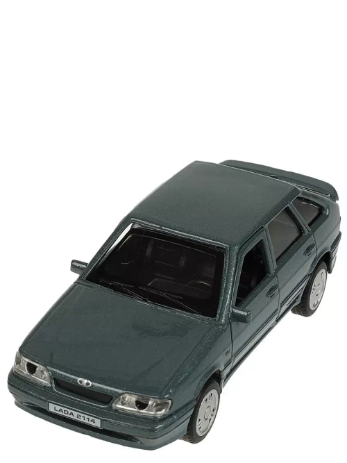 Модель LADA -2114 "SAMARA" 12 см, открываются двери, багажник, мокрый асфальт