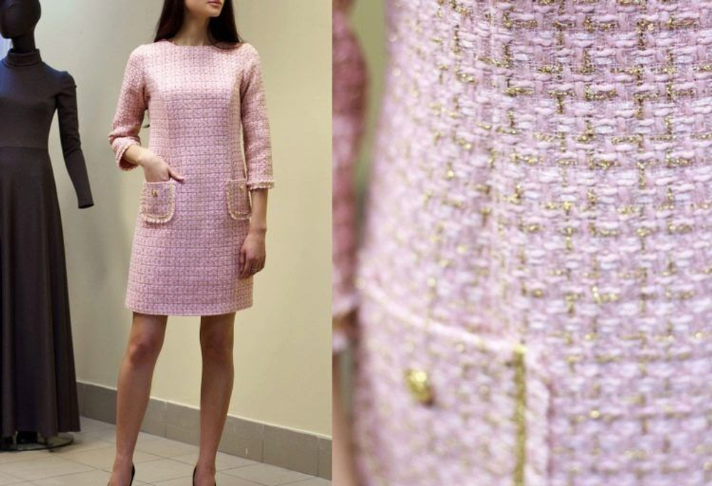 Ткань костюмная тип Chanel от Dior (Италия) ш-130 см 1м