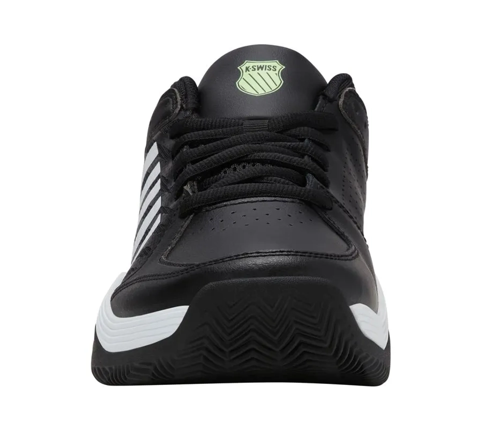 Мужские кроссовки теннисные K-Swiss Court Express 2 Clay - black/white/soft neon green