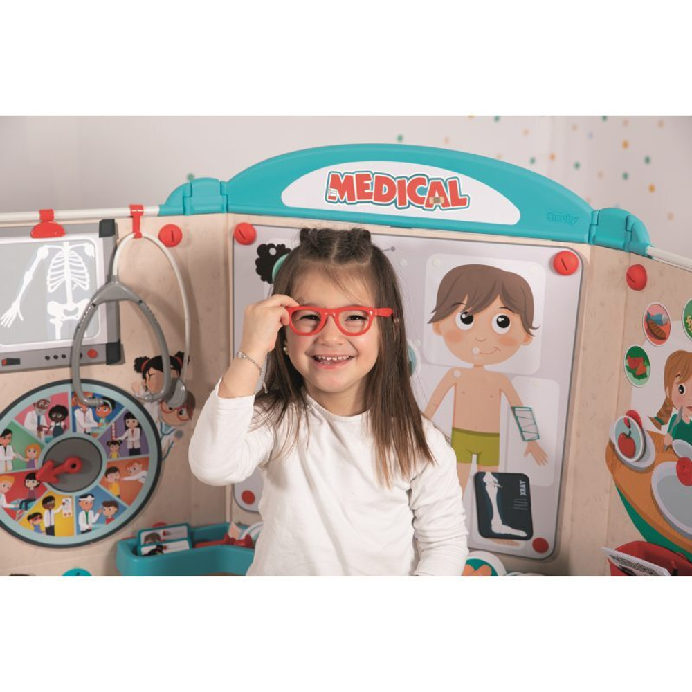 Smoby - Медицинский кабинет Набор Доктор + 65 аксессуаров Doctor´s Office 340208