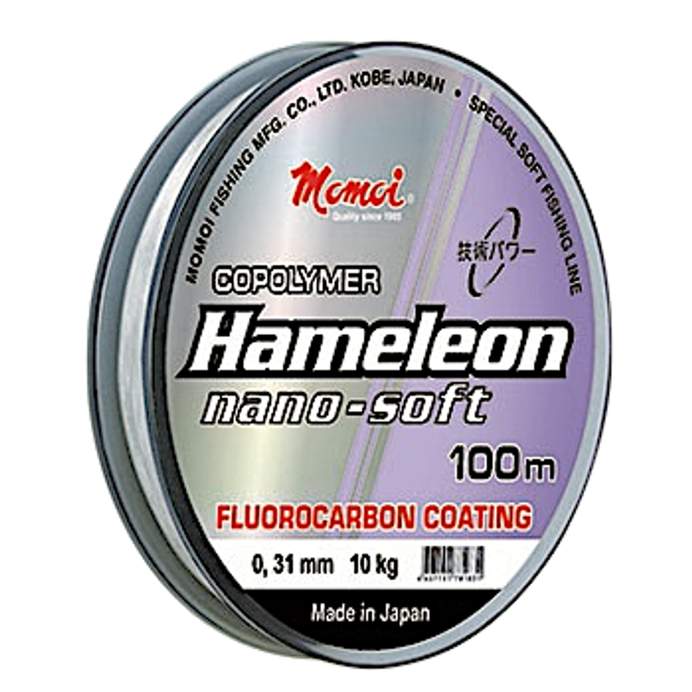 Леска Momoi Hameleon Nano-Soft 100м 0.28мм  8.5кг Прозрачная