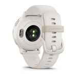 Смарт часы Garmin Vivoactive 5 цвета слоновой кости с золотистым безелем и силиконовым ремешком