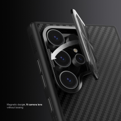 Чехол от Nillkin из арамидного карбона (кевлар) для Samsung Galaxy S24 Ultra, серия CarboProp Case