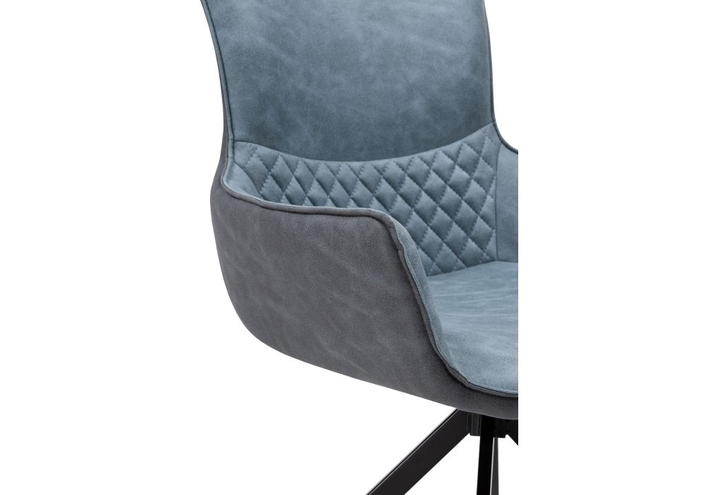 Стул на металлокаркасе Донаель крутящийся ткань kiprus 11/12 / черный глянец