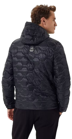 Мужская теннисная куртка Björn Borg Liner Hooded Down - черный