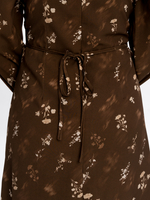 Платье-миди в цветочный принт