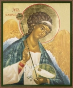 Икона "Ангел-Хранитель" (поясн.) 15х18 на МДФ-6