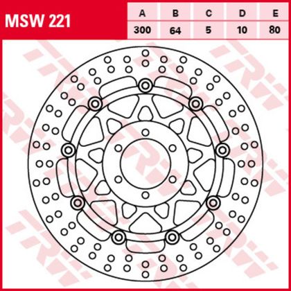Диск тормозной TRW MSW221