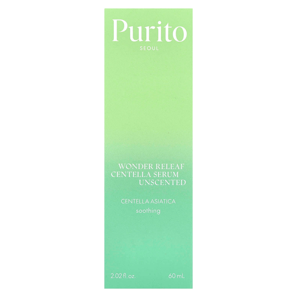 Purito, Wonder Releaf, сыворотка с центеллой, без запаха, 60 мл (2,02 жидк. унц.)