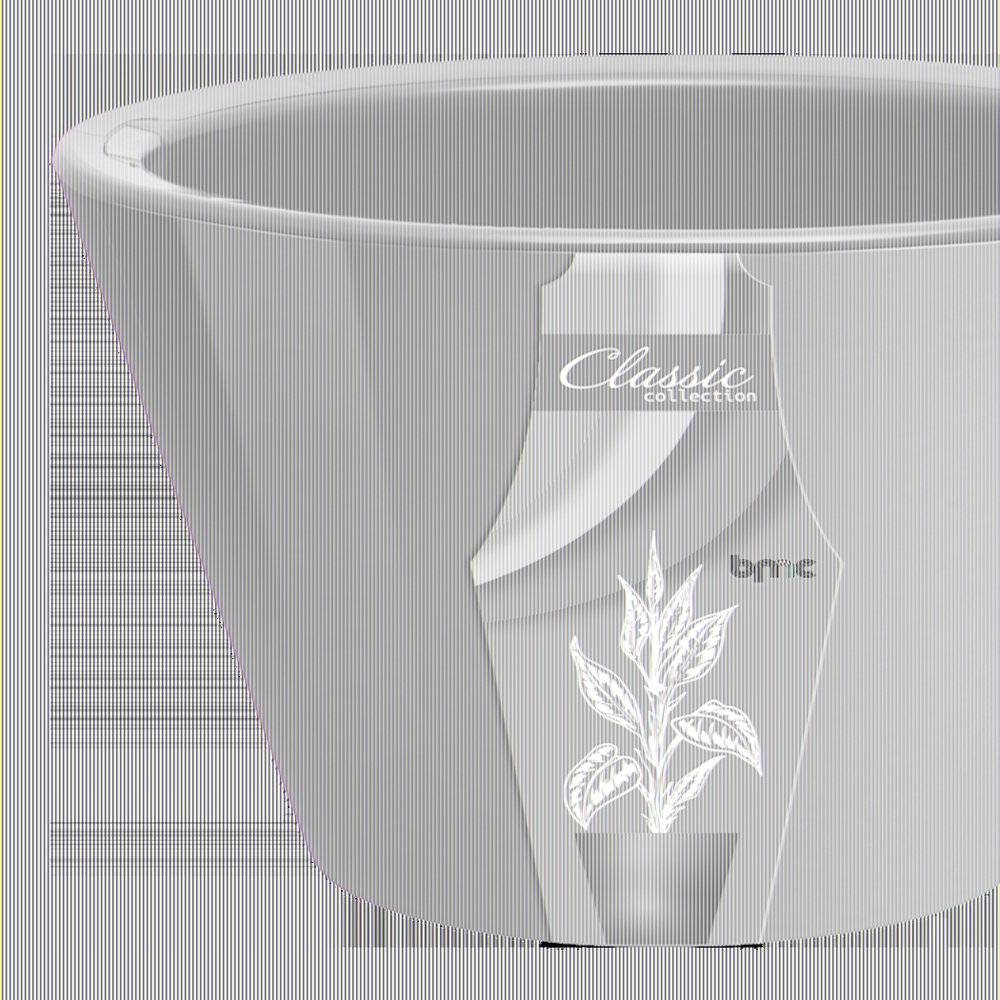 Кашпо для цветов пластиковое 5л d-23 см «Классика» Мята