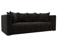 Диван прямой Лига-052 НПБ, BRUT 17 ВЕЛЮР коричневый