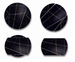 Стол обеденный раскладной круглый YODA Black