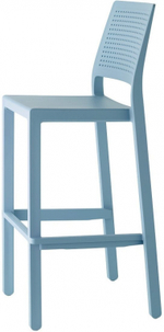 Стул барный пластиковый Scab Design Emi, голубой