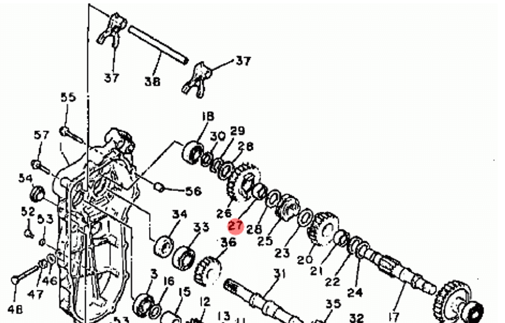 Подшипник для снегоходов Yamaha 9331722021