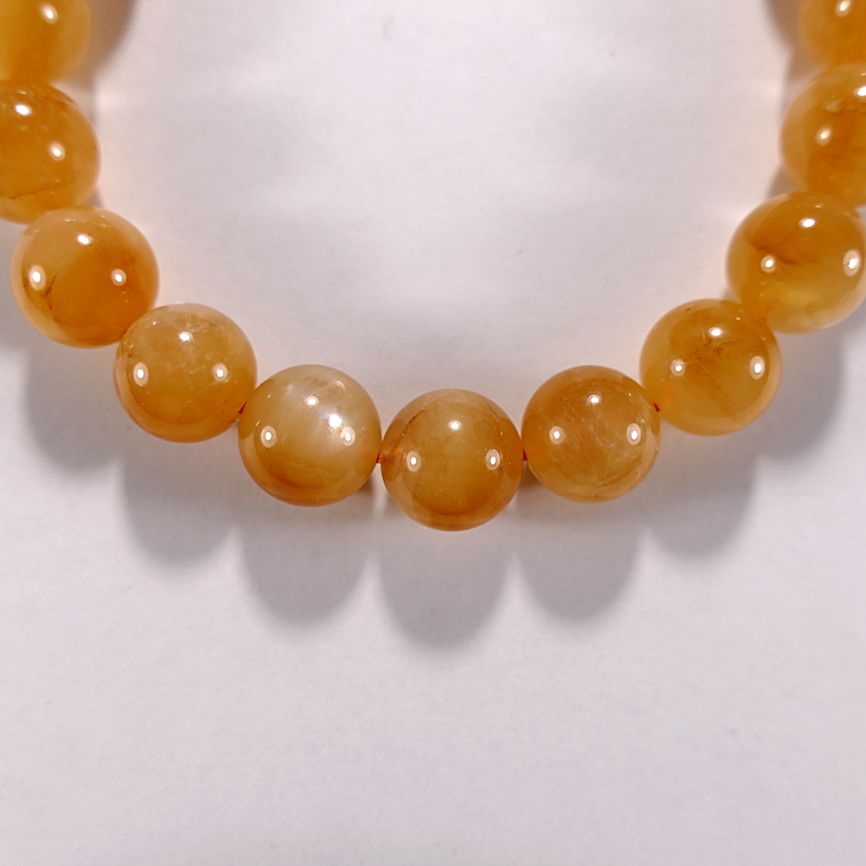 Бусина из лунного камня с гидрогетитом, шар гладкий 10 мм