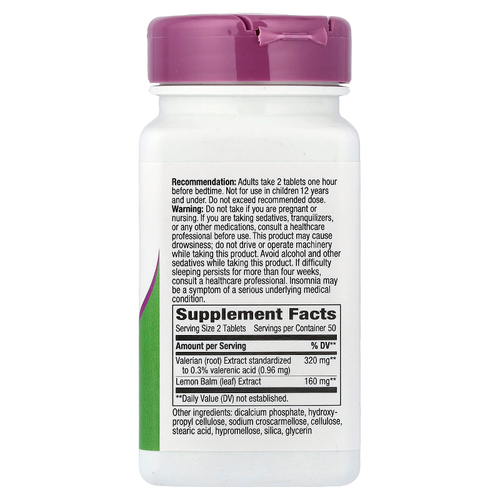 Nature's Way, Valerian Nighttime ™, 100 таблеток