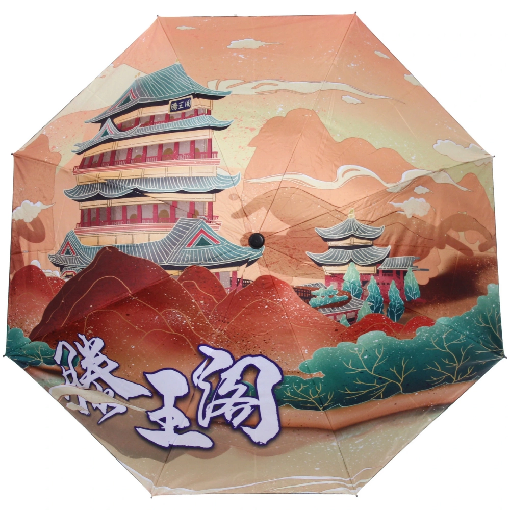 Зонт механический ветроустойчивый, матовая ручка «BESTzontik - World», длина 25см, d-110см