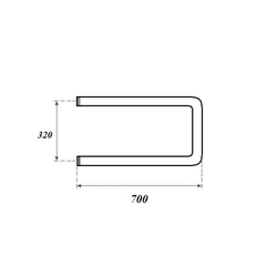 Полотенцесушитель водяной Point PN35337 320x700 П-образный (1"), хром