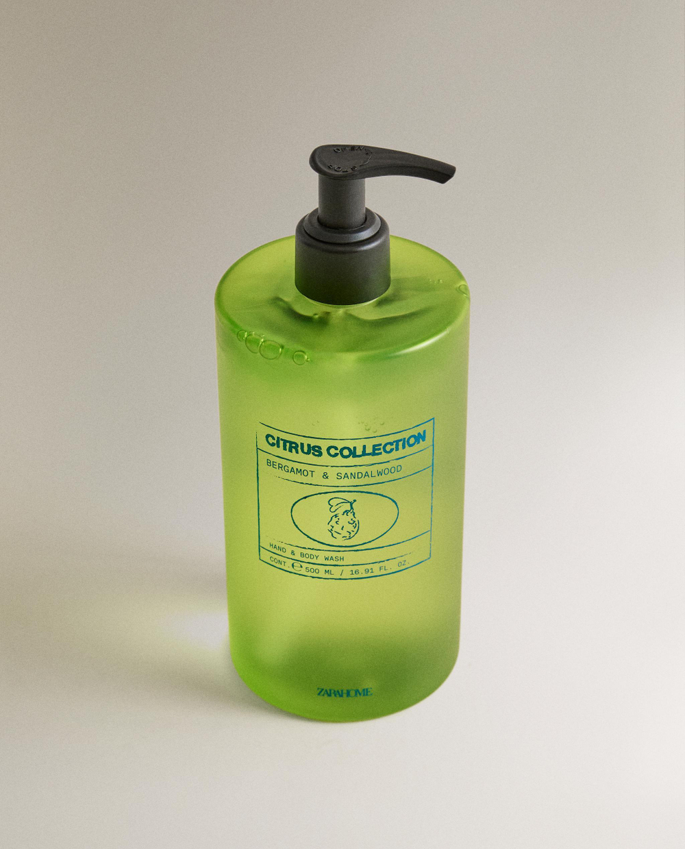 Zara Home Жидкое мыло Bergamot & Sandalwood 500 мл для рук и тела, парфюмированное, аромат древесный