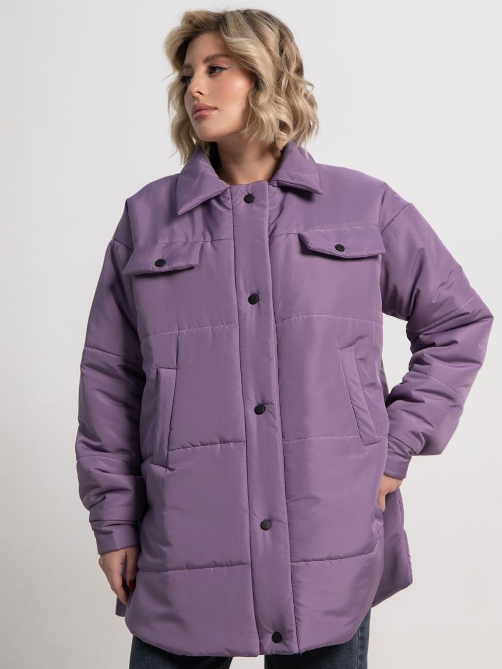 Куртка демисезонная Асель (фиолетовая) Б15318-39М LT Collection
