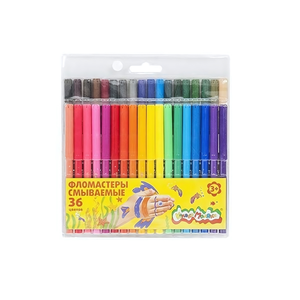 Фломастеры 36 цв. блист. (Каляка-Маляка)