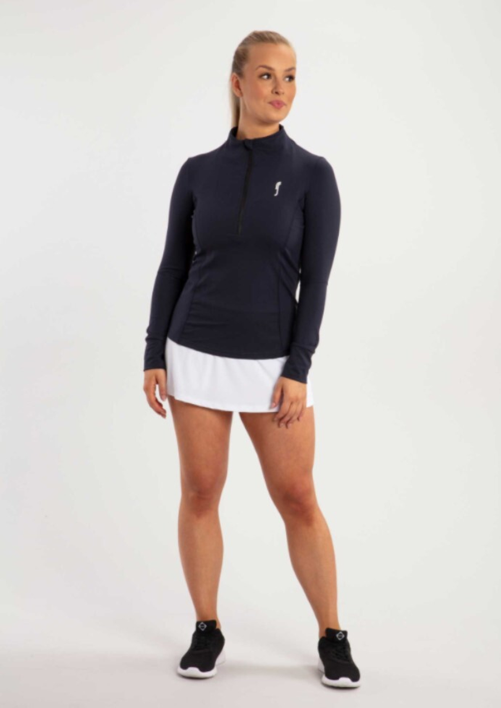 Женский лонгслив RS HALF ZIP SWEATER  (211W102 D B)