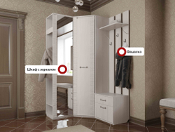 Прихожая "Элана" Дуб сонома/ Бодега белая