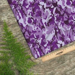 Ткань барби фиолетовый милитари