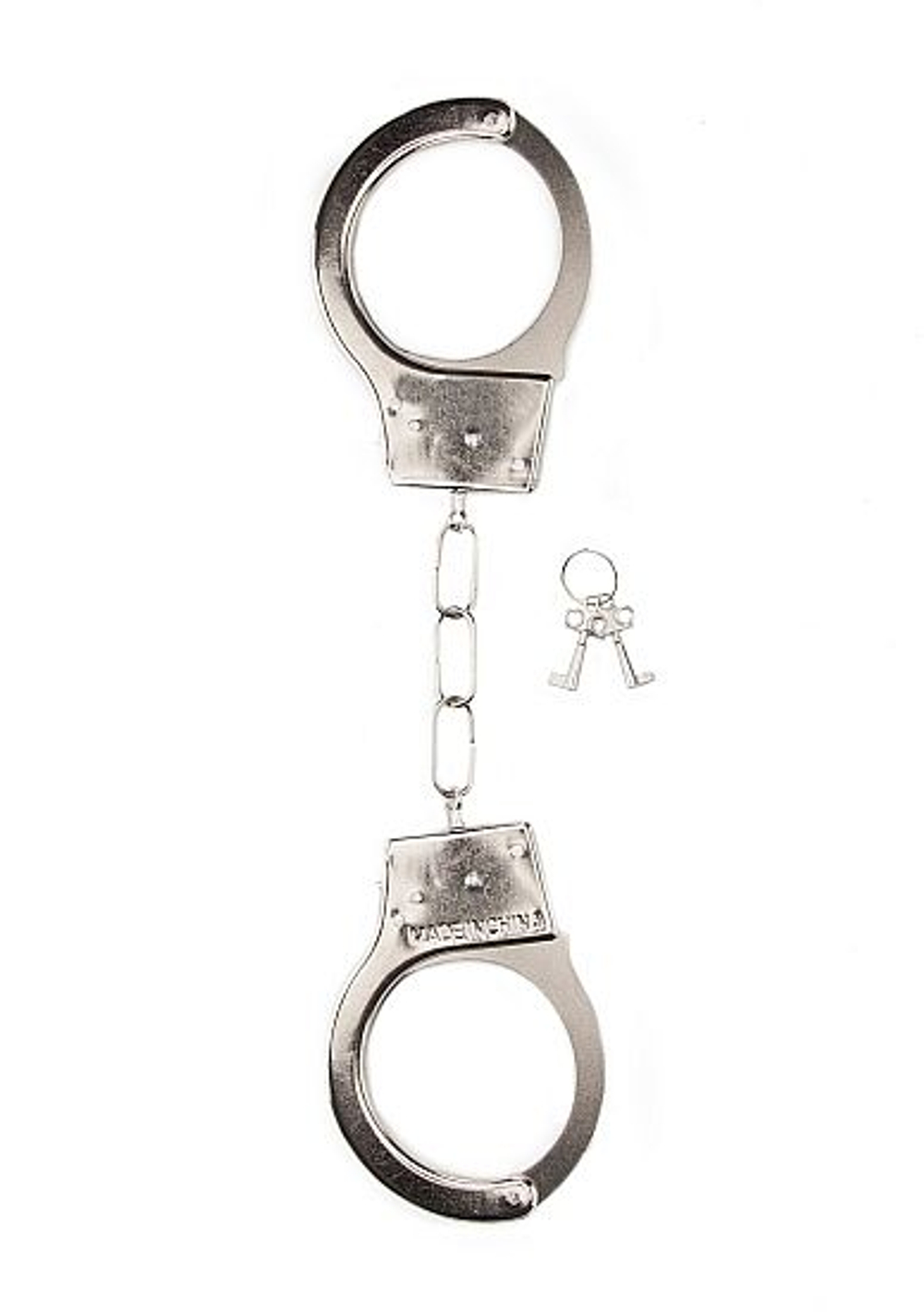 Металлические наручники с ключиками Handcuffs (Цвет: серебристый)