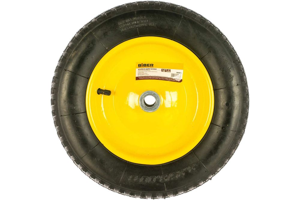 БИБЕР 99408 Колесо для строит.тачки 3,25-8" отв.19мм, к арт.99405 (5)