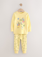 Пижама для девочки Next AJ8-346, 3 шт., Розовый, Светло-желтый, Голубой