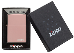 Зажигалка розовая High Polish Rose Gold ZIPPO 49190ZL