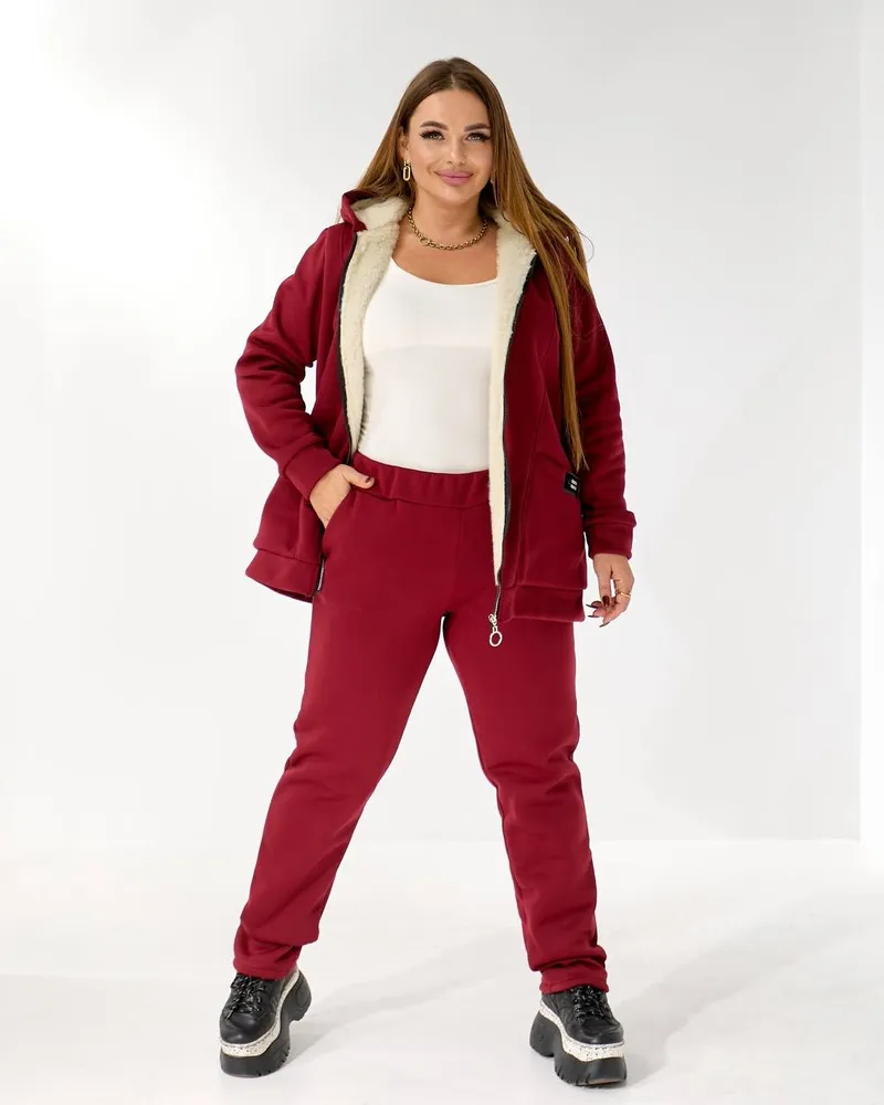 Костюм с мехом УК-5478-1 Фабрика Моды